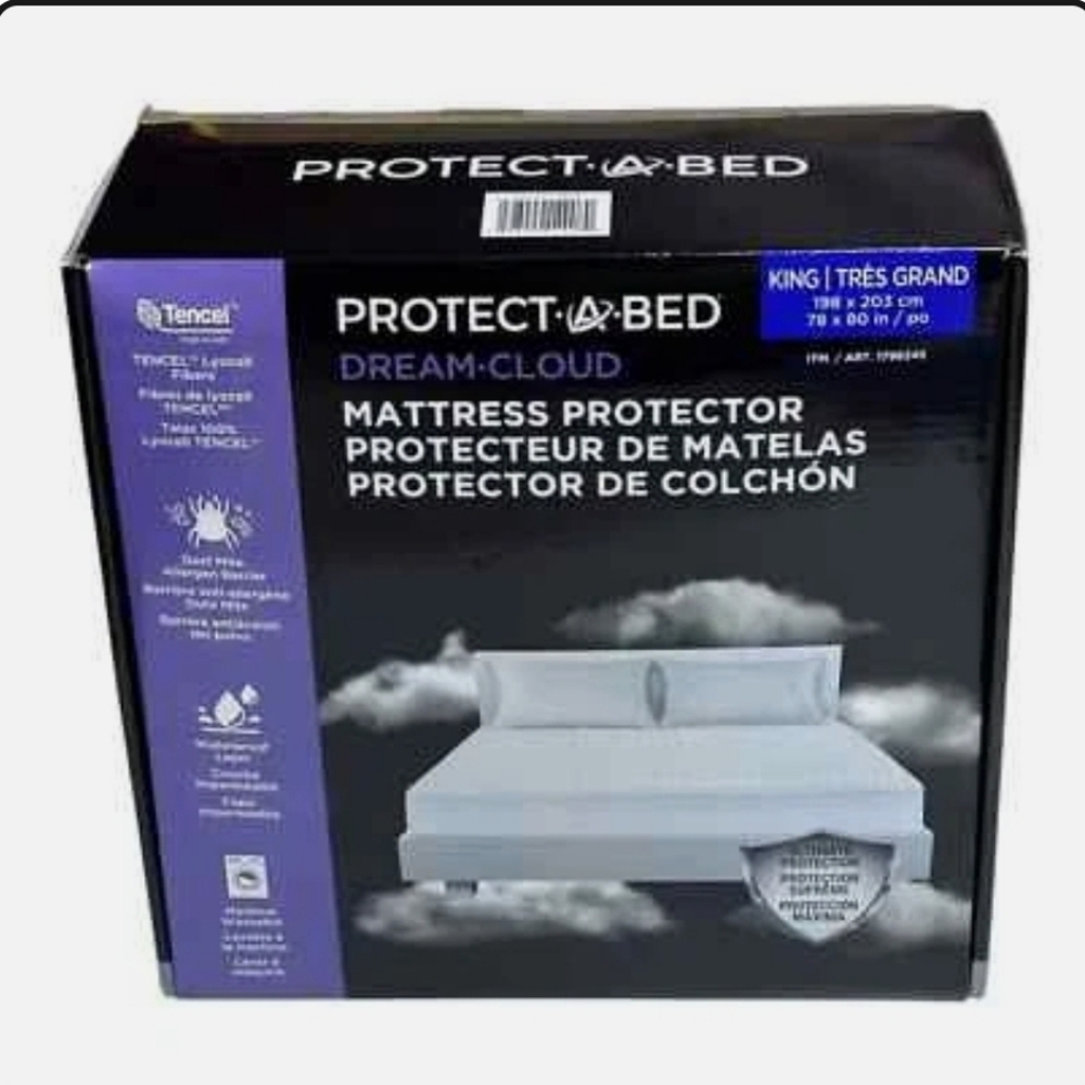 Protect A Bed Dream Cloud Mattress Protector King 78" X 80" Dust Mite Barrier